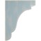 Ekena Millwork 5 1/4"W x 7 1/4"D x 9 1/2"H Bedford Wood Vintage Decor Bracket, Driftwood Blue BKTWD05X07X10BEBU - alternate 3